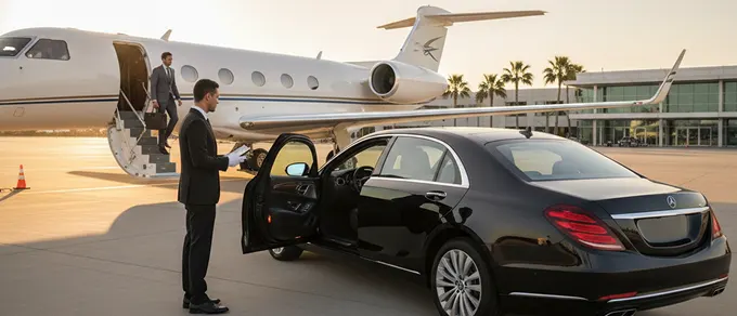 Private chauffeur vehicle for Barcelona airport taxi alternative